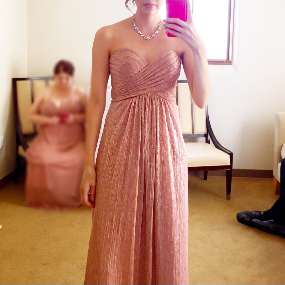 Allure Bridal Strapless Bridesmaid Dress